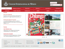 Tablet Screenshot of colegiointernacional.edu.mx